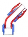 Fitinka koleno 45° D-12 (AN12) 1-1/16"x12-UNF - cutter-system - šroubovací