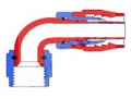 Fitinka koleno 90° D-06 (AN6) 9/16"x18-UNF - cutter-system - šroubovací (zesílená s ostrým úhlem)
