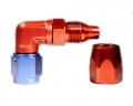 Fitinka koleno 90° D-06 (AN6) 9/16"x18-UNF - cutter-system - šroubovací (zesílená s ostrým úhlem)