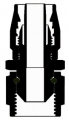 Fitinka rovná D-12 (AN12) 1-1/16"x12-UNF - cutter-system - šroubovací