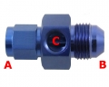 Adaptér na senzor D-12 (AN12) 1-1/16"x12-UNF - D-12 (AN12) 1-1/16"x12-UNF > 1/8"-NPT - samec-samice