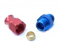 Fitinka pro trubkové vedení (hardline) D-08 (AN8) 3/4"x16-UNF na trubku 12,7mm (1/2")