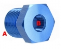 Redukční fitinka 3/4"-NPT samec - 1/4"-NPT samice