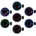 Přídavný budík Depo Racing Peak 7-color - tlak turba elektronický do 2bar
