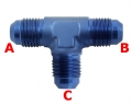 T rozbočovač 3x D-03 (AN3) 3/8"x24-UNF - 3x samec