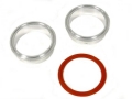 Set přírub kruhových na v-band 38mm (1.5 palce) - hliníkové