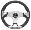 Volant Sparco Helios P222 345mm - černý/stříbrný - PU | High performance parts