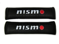 Návleky na bezpečnostní pásy s nápisem Nismo - černé | High performance parts