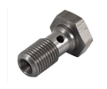 Průtokový šroub na banjo M10 x 1,0 - délka 20mm - nerezový | High performance parts