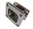 Redukční adaptér na turbo T3 > T4 (nerez) | High performance parts