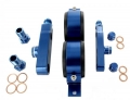 Adaptéry pro instalaci dvou palivových pump 044 s duálním držákem - vstupní + výstupní | High performance parts