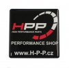 3D samolepka HPP čtvercová černá - 45 x 45mm | High performance parts