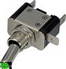 Vypínač kovový 12mm 25A / 12V se zelenou LED - on/off