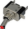 Vypínač kovový 12mm 25A / 12V s červenou LED - on/off