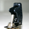 Vypínač kill switch karbon s modrou LED diodou