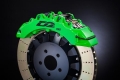 Přední brzdový kit D2 Racing pro Ssangyong Chairman CM 300SL (97-04), 12-pístkové brzdiče, plovoucí kotouče 444x36mm
