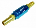 Zpětný ventil celo hliníkový Sytec - hadice 10mm - modrý