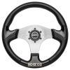 Volant Sparco Helios P222 345mm - černý/stříbrný - PU