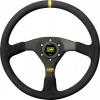 Volant OMP Velocitá 380 380mm - černý/černý - semiš