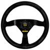 Volant Momo Modell 69 350mm - černý/černý - semiš