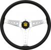 Volant Momo Heritage Line California 360mm - černý/stříbrný - kůže