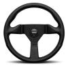 Volant Momo Montecarlo 320mm - černý/černý - kůže