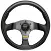 Volant Momo Team 280mm - černý/černý - kůže (homologace)
