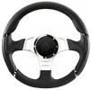 Volant Momo Millenium Sport 350mm - černý/stříbrný - kůže