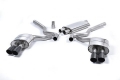 Catback výfuk Milltek Ford Mustang 2.3T EcoBoost Fastback (15-18) - verze s rezonátorem - koncovky černé Quad (Roush)