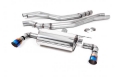 Catback výfuk Milltek BMW 1-Series F20 / F21 LCI M140i 3/5dv. (15-18) - street verze - koncovky titanové modré (homologace)