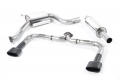 Catback výfuk Milltek Seat Leon 5F Cupra 280/290 2.0 TSI (14-) - verze bez rezonátoru - koncovky černé Oval