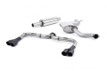 Catback výfuk Milltek Seat Leon 5F Cupra 280/290 2.0 TSI (14-) - verze bez rezonátoru - koncovky černé Quad