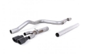 Catback výfuk Milltek Seat Leon 5F FR 2.0 TDI 150 SC 5dv. manual/DSG (13-) - verze bez rezonátoru - koncovka černá