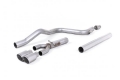 Catback výfuk Milltek Seat Leon 5F FR 2.0 TDI 150 SC 5dv. manual/DSG (13-) - verze bez rezonátoru - koncovka titanová