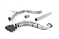 Catback výfuk Milltek Seat Leon 5F FR 2.0 TDI 184PS SC 5dv. manual/DSG (13-) - verze bez rezonátoru - koncovka černá