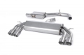 Catback výfuk Milltek VW Golf 7 R 2.0 TSI 300PS (14-16) - verze s rezonátorem Race - koncovky titanové