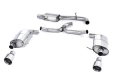 Catback výfuk Milltek VW Golf 7 2.0 TFSI Alltrack/Kombi 4-Motion (16-) - verze s rezonátorem - koncovky karbonové
