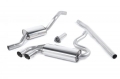 Downpipe back Milltek Audi Coupe UR Quattro 10v Turbo (81-89) - verze s rezonátorem - koncovka titanová
