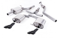 Catback výfuk Milltek Audi A5 Coupe S line 2.0 TFSI 2WD/Quattro Tiptronic (08-16) - koncovky černé Quad (homologace)