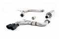 Catback výfuk Milltek Audi A3 8V 2.0 TDI 150PS 2WD MQB (13-) - verze s rezonátorem - koncovka černá (homologace)