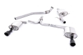Catback výfuk Milltek Audi A4 B8 2.0 TFSI S-line 2WD/Quattro manuál Sedan/Avant (08-11) - verze s rezonátorem - koncovky černé Dual (homologace)