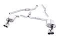 Catback výfuk Milltek Audi A4 B8 2.0 TFSI S-line 2WD/Quattro manuál Sedan/Avant (08-11) - verze bez rezonátoru - koncovky leštěné Quad