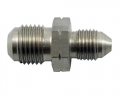 Propojovací adaptér rovný D-03 (AN3) 3/8"x24-UNF - M12 x 1,25 - samec - nerezový