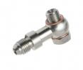 Adaptér přívodní vedení oleje Mitsubishi TD025 / TD025L / TD04 M10x1.0 s restriktorem 1,5mm