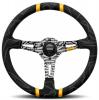 Volant Momo Ultra 350mm - černý/žlutý - semiš