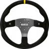 Volant Sparco R330 330mm - černý/černý - semiš (s tlačítky)
