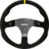 Volant Sparco R350 350mm - černý/černý - semiš (s tlačítky)