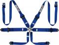 Bezpečnostní pás Sparco Pro Racer 04818RHAL1 3/2" 6-bodový modrý - karabina (FIA homologace)