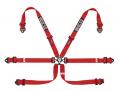 Bezpečnostní pás Sparco 04818RALPD 2/2" 6-bodový červený - karabina (FIA homologace)
