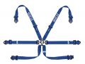 Bezpečnostní pás Sparco 04818RALPD 2/2" 6-bodový modrý - karabina (FIA homologace)